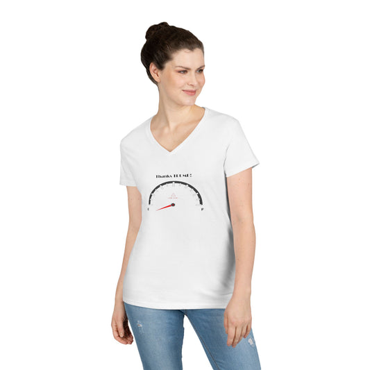 V-Neck T-Shirt Speedometer Graphic
