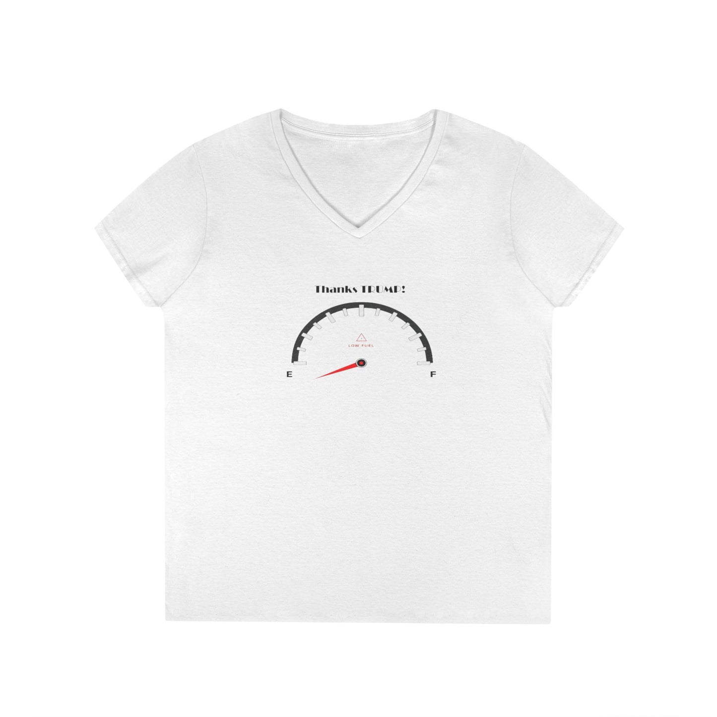 V-Neck T-Shirt Speedometer Graphic
