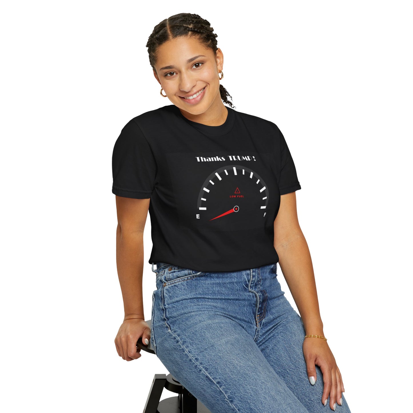 Thanks Trump Gas Gauge T-Shirt, BLACK ONLY